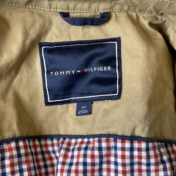 Tommy Hilfiger classic tan embroidered logo front zipper Bomber lined jacket S - Picture 5 of 11